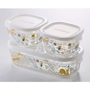 シンジカトウ iwak イワキ Shinzi Katoh パック＆レンジ角型3点セット