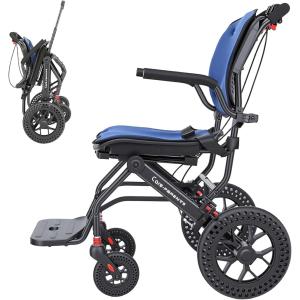 軽量車椅子 介助用車いす アルミ製 折りたたみ式 軽量コンパクト車椅子