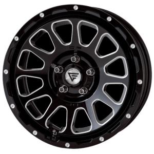 DELTA FORCE OVAL 17インチ 8.0J +20 6-139.7 ブラックマシニング 4本