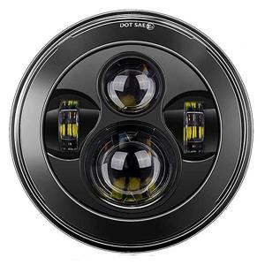 WMW) 7インチ プロジェクターLEDヘッドライト ブラック MS-880N-B