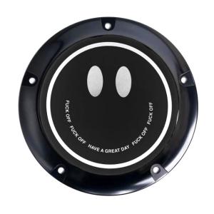 M8 ソフテイル アイアン・ダービーカバー (グロスブラック