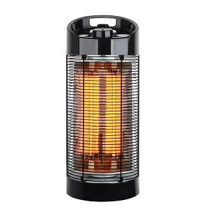 Chrester 防水ラウンドヒーター HEAT-L-069B （黒） 電気ストーブ - 最