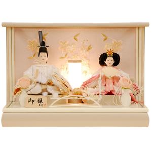 セール】雛人形 ひな人形 K104 コンパクト 人形の佳月 雛人形 雛