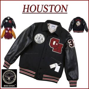 HOUSTON（ヒューストン） さがら刺繍 FOOTBALL PUレザー × メルトン