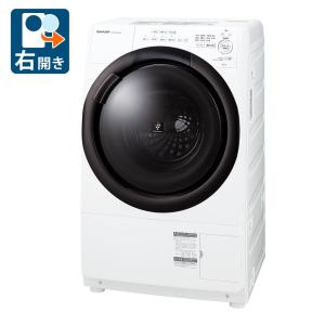 シャープ ドラム式洗濯機 左開き 洗濯7.0kg 乾燥3.5kg 幅64cm 自動お