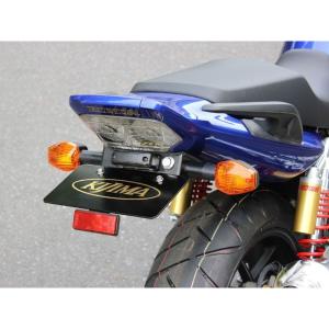 プリティー製 XJR400 ガニマタ ブレット管 ブラック 4HM