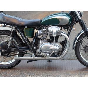 MOTOR ROCK SR400/500 オールドスタイル手曲げマフラー ベアメタル