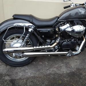 シャドウ 400 NC34 スラッシュカットマフラー スラッシュカット