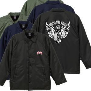 BORN FOR SPEED FUCK RIDE ボア付きコーチジャケット バイカー