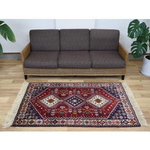 山羊柄 手織りキリム アフガニスタン産 タイマニ族作 140×80cm 手織り