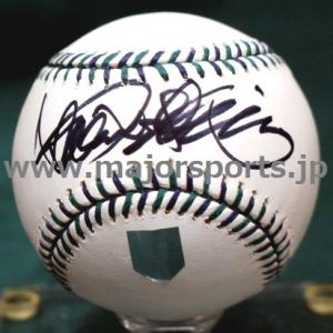 イチロー直筆サイン3000本安打記念ロゴMLB公式ボール ドジャース