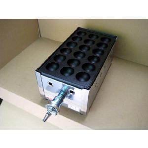 業務用 たこ焼き器 2丁掛 [28穴x2連] (プロパンガス用) : MDS01