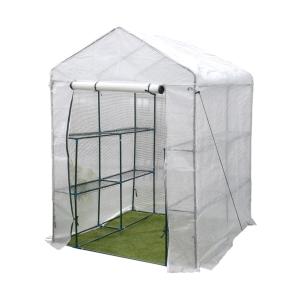 ポイント2倍！】 園芸用菜園ハウス 中 長さ143×幅143×高さ195cm 菜園