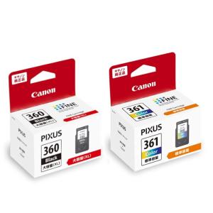 PIXUS キヤノン用 BC-360XL+BC-361XL 2個セット ブラック+3色カラー 大