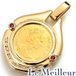 アヒルモチーフ パールペンダントトップ 真珠 8.0×15.0mm K18 中古