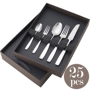 山崎金属工業／YAMACO フローラ 18-8 ディナーセット25pcs FLS-25N