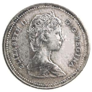 イギリス領セントヘレナ島 エリザベス二世 1973年 プルーフ25ペンス