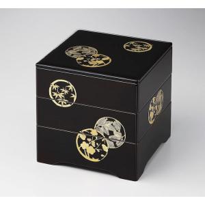 和食器 会津漆器 お重 木製 6.0寸 三段重箱 漆塗り やぶこうじ 溜内朱