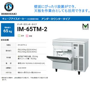 ホシザキ（HOSHIZAKI） 業務用全自動製氷機 キューブアイスメーカー IM
