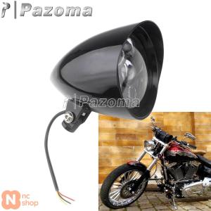 LEDヘッドライト ブレット 砲弾型 ハーレー ソフテイル ダイナ