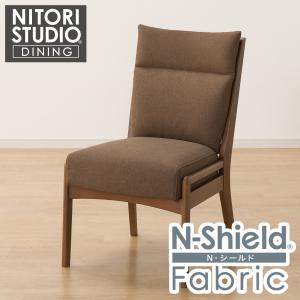 ニトリ（NITORI） ダイニングチェア(サザナミ2 LBR) 回転式 肘付き