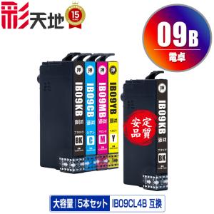 IB09CL4B (IB09Aの大容量) 4色セット エプソン 互換インク インク