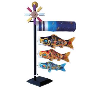 こいのぼり 豊久 ダイヤ鯉 鯉のぼり 1.2m 1.5m 2m用 家紋1種(片面