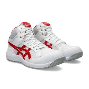 ウィンジョブ ASICS CP218 100 ホワイト×クラシックレッド 白