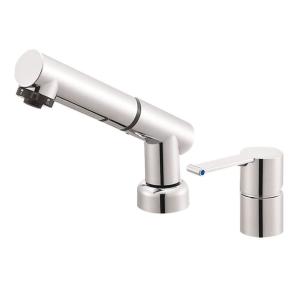 □SANEI シングル浄水器付ワンホールスプレー混合栓 （品番