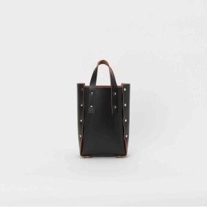 Hender Scheme◇assemble hand bag/バッグ/レザー/BLK/リベット1つ欠品