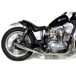MOTOR ROCK W650/400用 オールドスタイル手曲げマフラー Type2