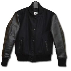 DeLong（デロング） オールブラック 無地 スタジャン DeLONG AWARD