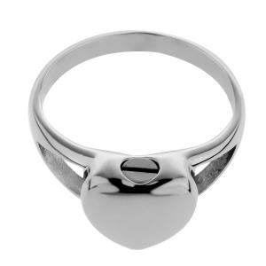 メモリアル リング ハート型 防水 火葬灰 遺骨 チタン鋼 チャーム