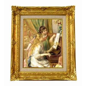 世界の名画 ルノワール 庭で日傘を持つ女性 ジクレーキャンバス複製画