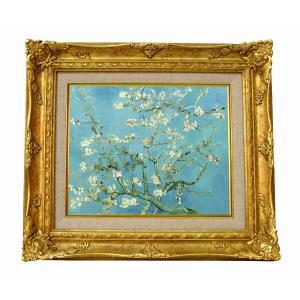 世界の名画 ゴッホ ひなげし畑 ジクレーキャンバス複製画 豪華額装品