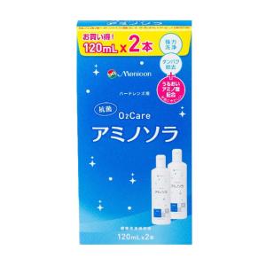 メニコン O2ケア アミノソラ ハードレンズ用 ( 2本入×6セット(1本120ml