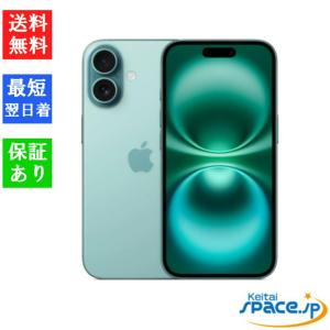 iPhone SIMフリー iPhone16 128GB ティール [Teal] MYDV3J/A A3286 未