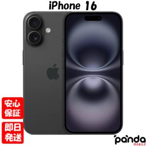 iPhone ☆Apple国内正規SIMフリー iPhone16 128GB ブラック MYDQ3J/A