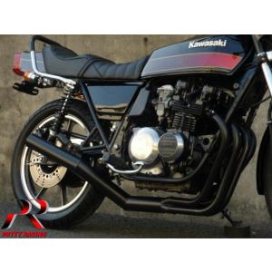 プリティー SUZUKI GS400 ショート管 70π マフラー 黒 : PRETTYRACING