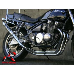 プリティ― KAWASAKI ゼファー400 新品 ガニマタ ブレット管 マフラー