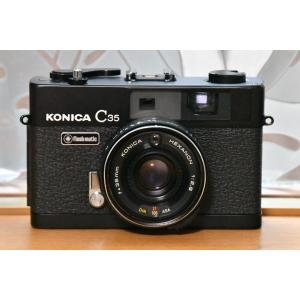 中古】【保証付 】 コニカ KONICA C35 FD S/N 303878（ケース