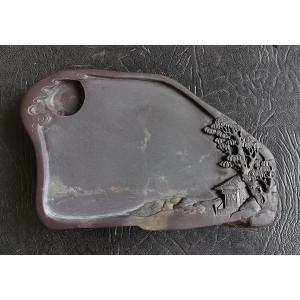 端渓硯 老坑 約4吋 104×69×19mm 一点物 すずり : 書道用品 緑風店