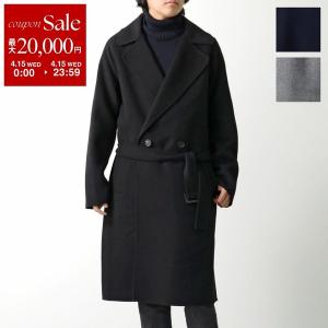Hevo イーヴォ COMPOSIZIONI ベルト付 ダブルブレスト ロング コート