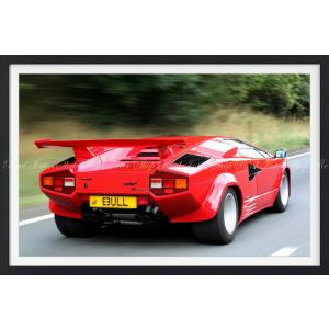 絵画風 壁紙ポスター (はがせるシール式) ランボルギーニ カウンタック