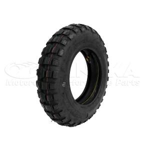 モンキー純正タイプ3.50-8 ブロックタイヤ チューブ付 [Y528]複数本