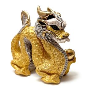 置物 ドラゴン どらごん 陶器 送料無料 F243C : リンコナダ(日本代理店