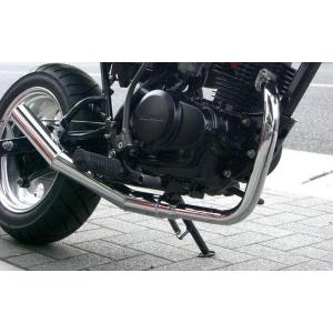 プリティ― HONDA エイプ50 APE ショート管 黒 マフラー PRETTY