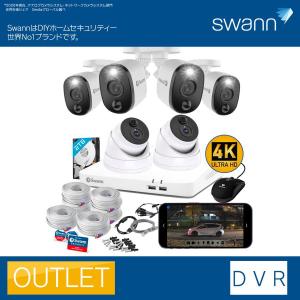 Swann セキュリティカメラ 8CH 4K DVRシステム 防犯カメラ 2TB Full HD
