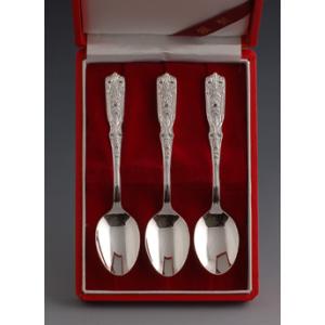 銀食器カトラリー「ニュークラウン」スプーン3本入り・銀製品・ : 銀