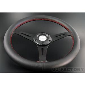 ナルディタイプ ステアリング （ブラックレザー/ブラックスポーク